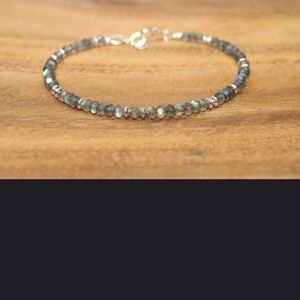 Labradorite Blue Beaded Layering Bracelet